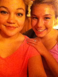 Spending the end of my time in CT with my dear friend Mia, who is 3/4 Italian and 1/4 Swedish. I'm English, Scottish (my dad's side of the family, so the New England side), Irish, French and a tad bit German (my mom's side of the family from Philly). August 2013.