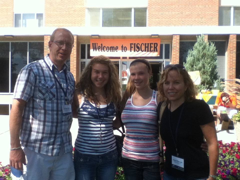 Me and my family when they dropped me off in Wheaton for my freshman year of college.